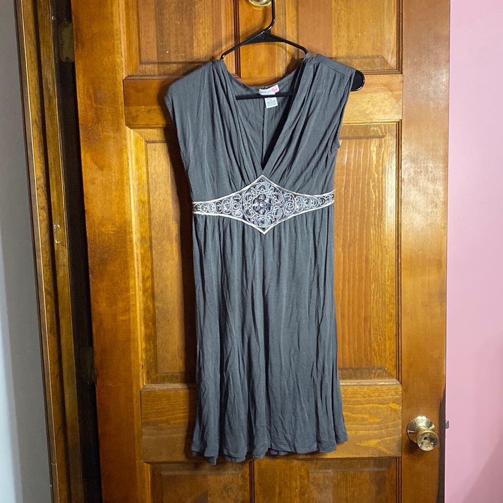 Body Central Gray Midi Dress Size S